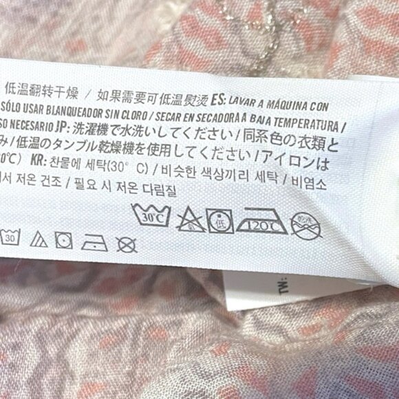 Y2K Abercrombie & Fitch Embroidered Boho Crop Rope Tassels Coastal Cowgirl Sz L - Picture 13 of 13